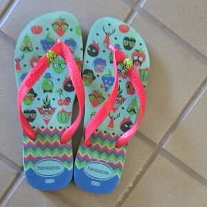 Havaianas Women's Sandals - Green and Pink